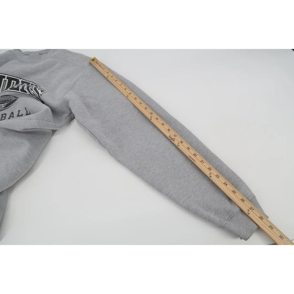 Vintage Oakland Raiders Football‎ Crewneck Sweatshirt Big Logo Mens Medium Tall